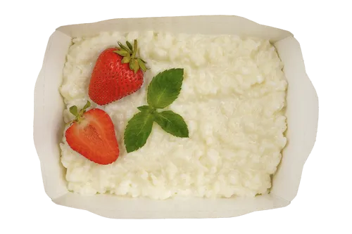 Каша рисовая с клубникой
