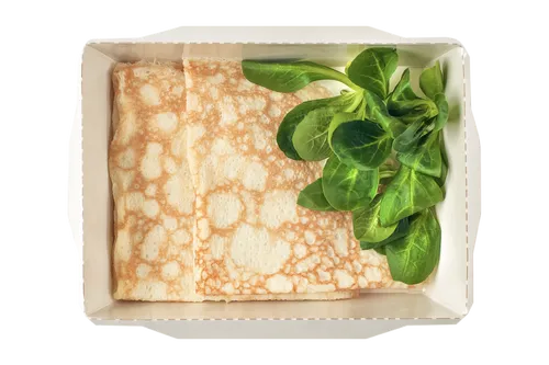 Омлет-ролл с ветчиной из индейки и сыром