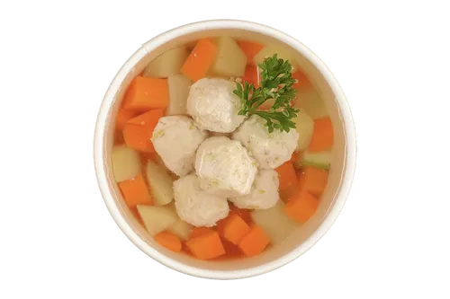 Суп куриный с фрикадельками  и картофелем 