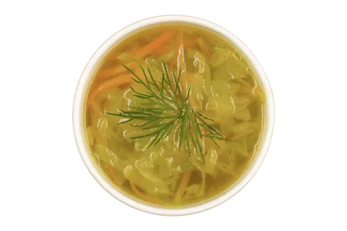 Щи из свежей капусты с курицей
