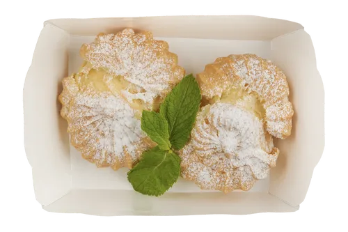 Профитроли с творожным кремом