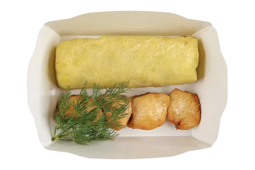 Шашлычок куриный с картофельным пюре