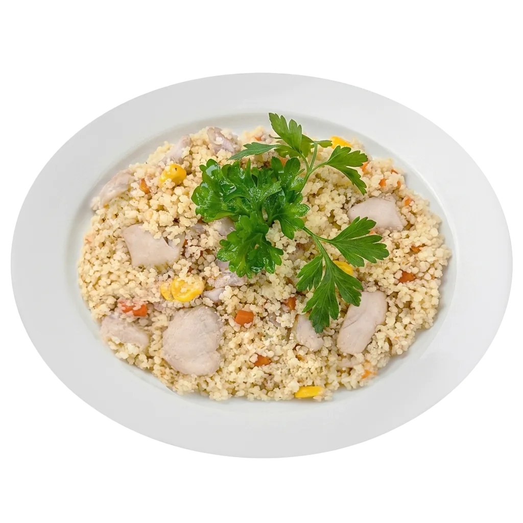 Таджин из кускуса с курицей