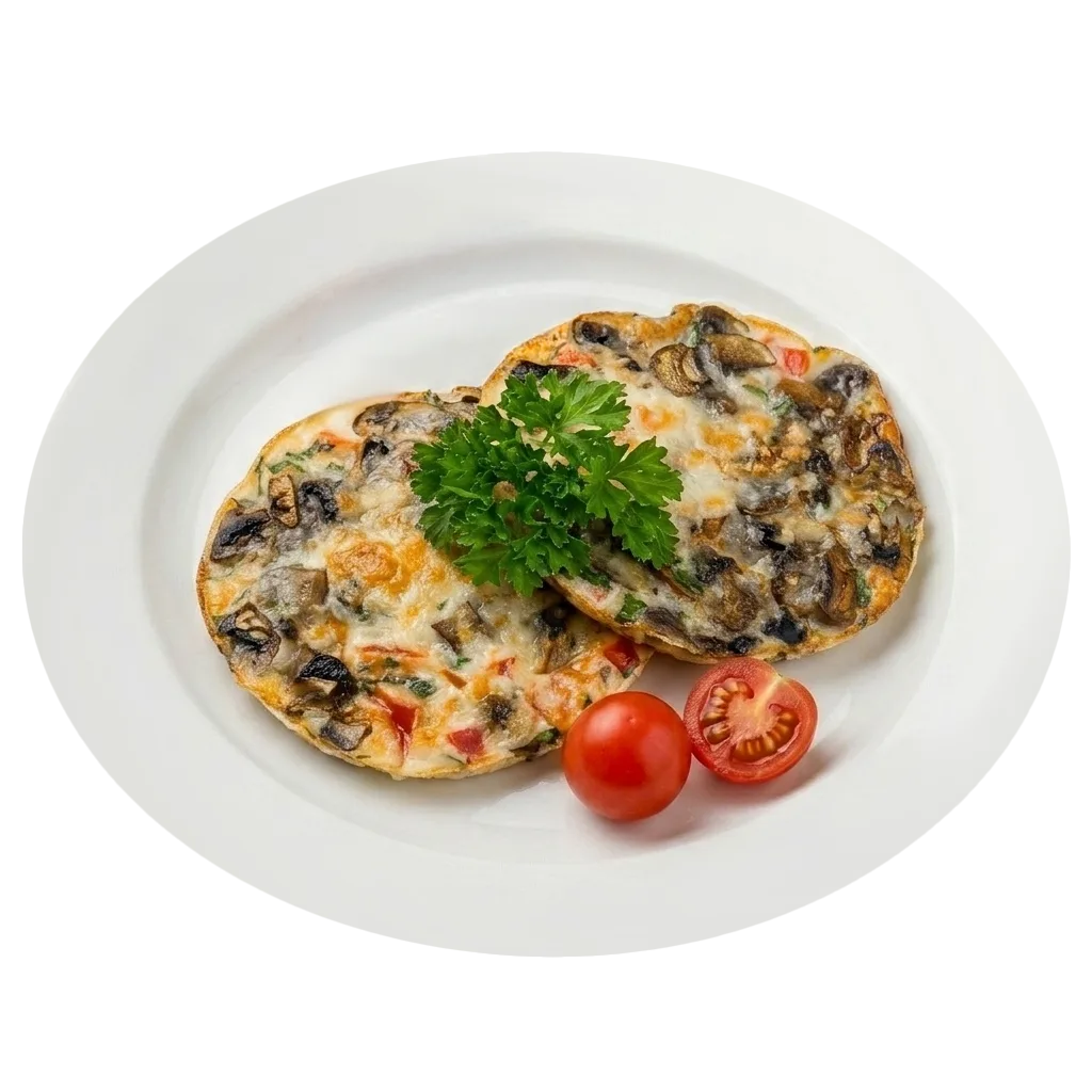 Легкий европейский омлет с овощами