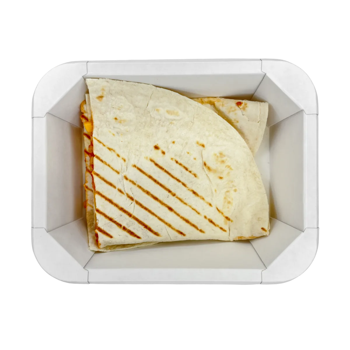 Мексиканская кесадилья с курицей и сыром в контейнере